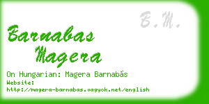 barnabas magera business card